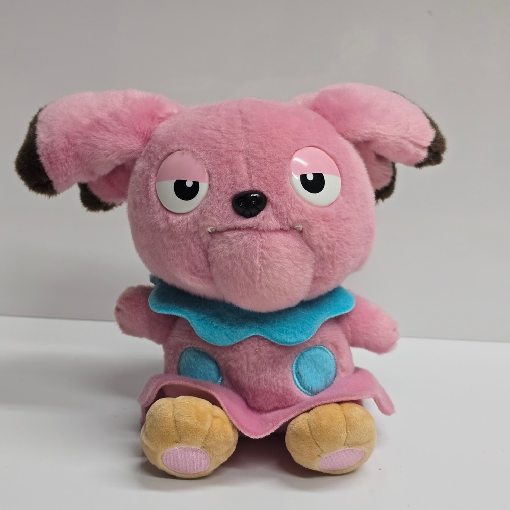 Pokemon Detective Pikachu Snubbull Plush  Pink Blue Dress Small Kawaii Kidcore